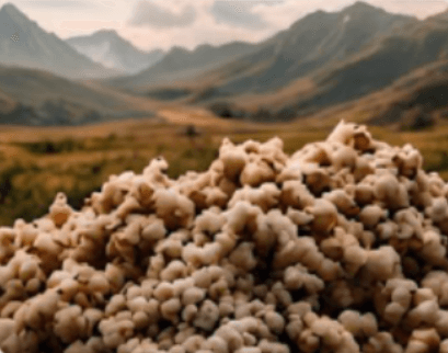Raw textile fibers
