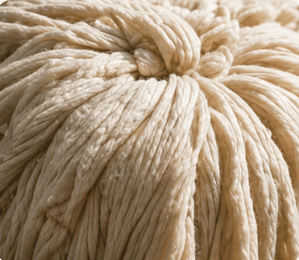Bundle of natural textile fibers